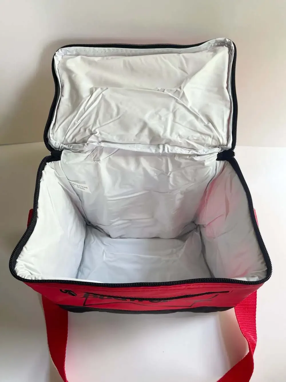 Budweiser Insulated Lunch Bag Cooler Red Black Soft Shell 6-Pack Carrier